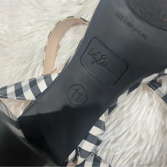 Libby Edelman LE Amanda Buffalo plaid chunky heels Size 11 - Picture 7 of 13